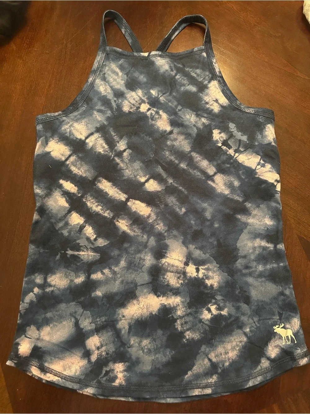 abercrombie kids Navy Blue and White Tie-Dye Sleep Tank & Shorts Set